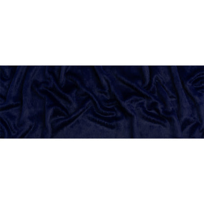 Royal Blue Fuzzy Blended Wool Coating Full