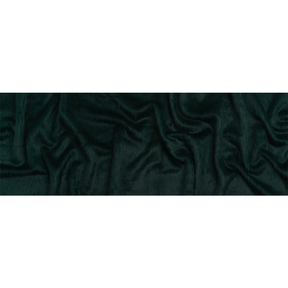 Dark Green Fuzzy Blended Wool Coating Full