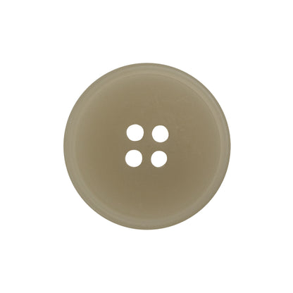 Plastic 4-Hole Button - 38L/24mm - Frosted Off White Narrow Rim