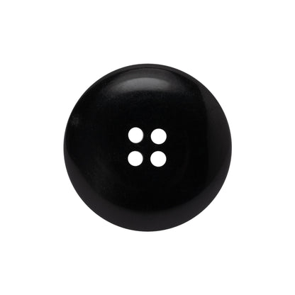 Plastic 4-Hole Button - 38L/24mm - Black Deep Well