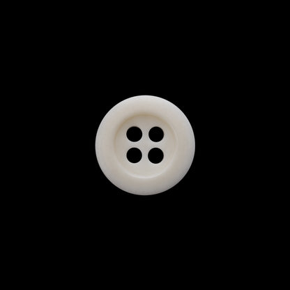 Plastic 4-Hole Shirt Button - 20L/12.5mm - Off White