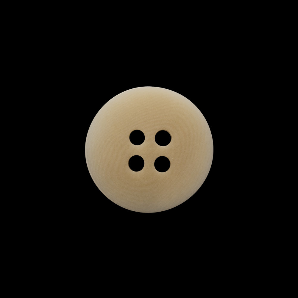 Plastic 4-Hole Button - 28L/18mm - Ivory and Beige Subtle Ombre