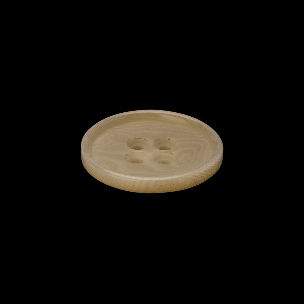 Plastic 4-Hole Button - 32L/20mm - Cream and Beige Swirls