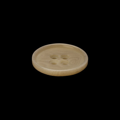 Plastic 4-Hole Button - 32L/20mm - Cream and Beige Swirls