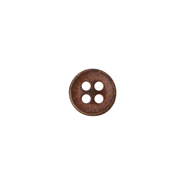 Metal 4-Hole Button - 16L/10mm - Matte Copper