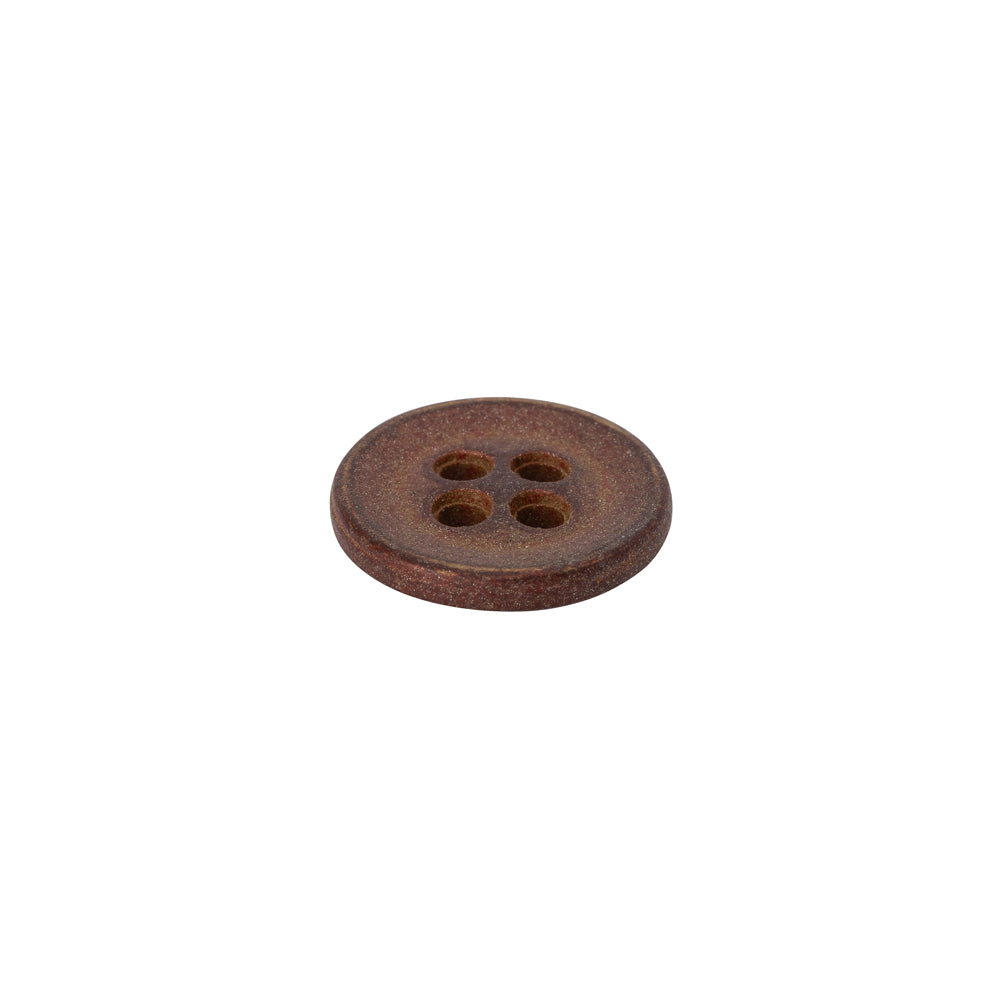 Metal 4-Hole Button - 20L/12.5mm - Matte Copper