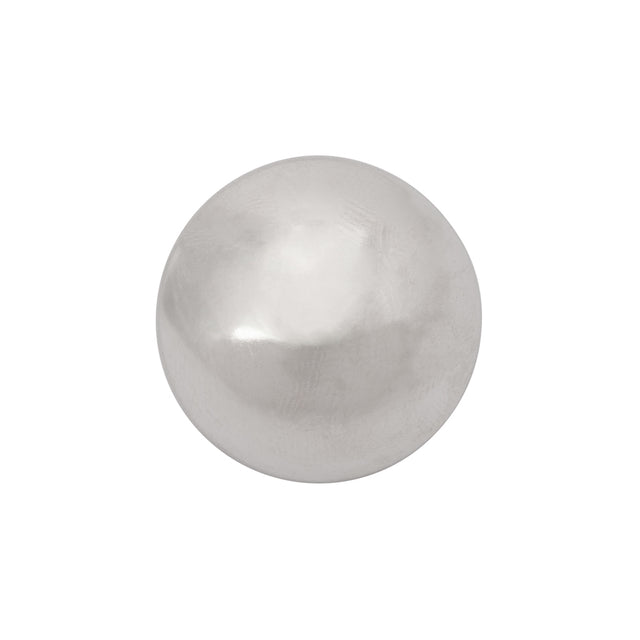 Metal Shank Back Button - 30L/19mm - Domed Silver