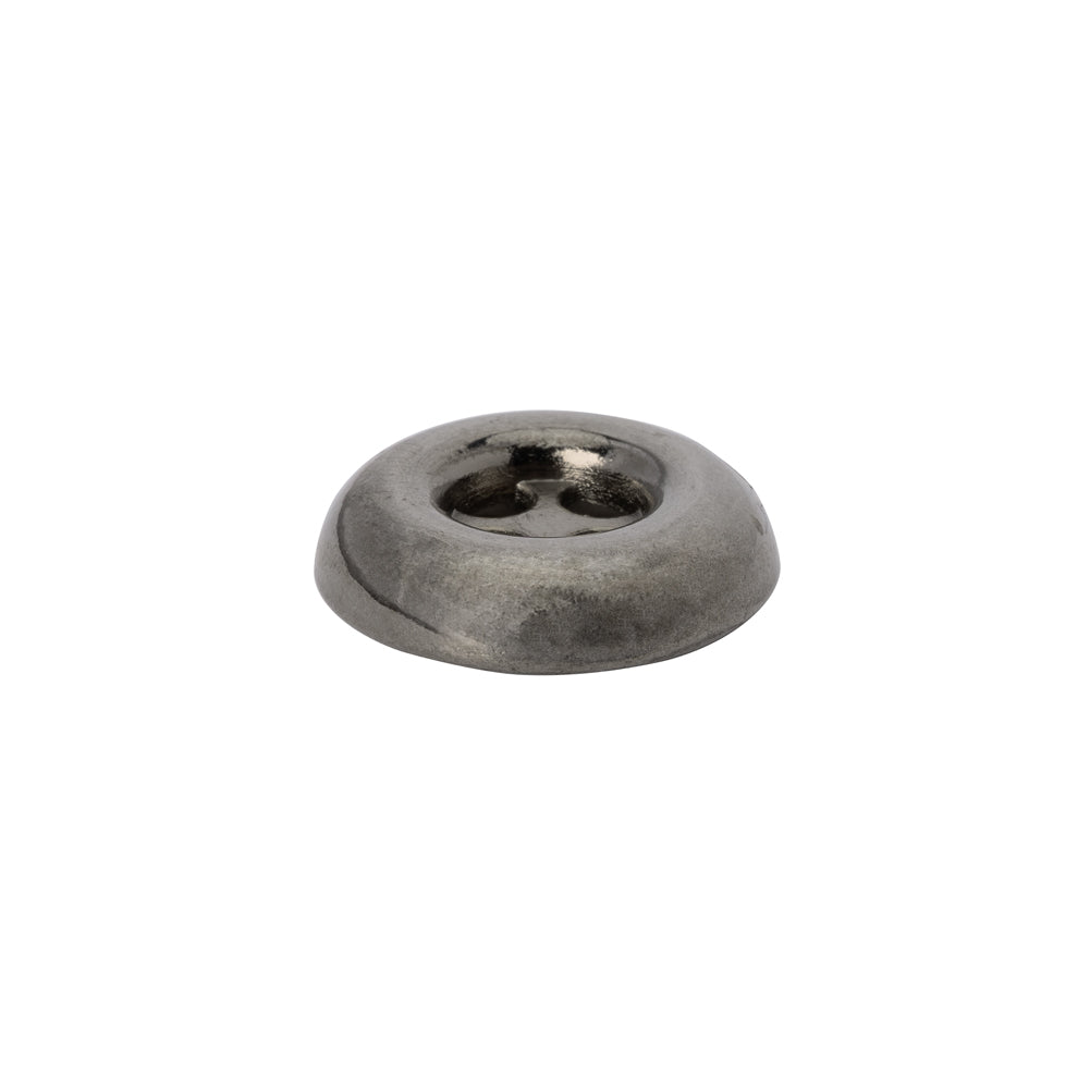 Metal 4-Hole Button - 28L/18mm - Gunmetal Inkwell - Folded