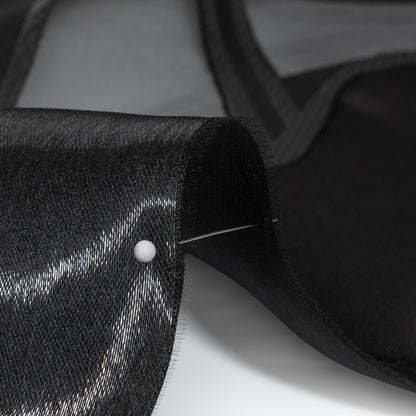 Black Abstract Luxury Burnout Brocade