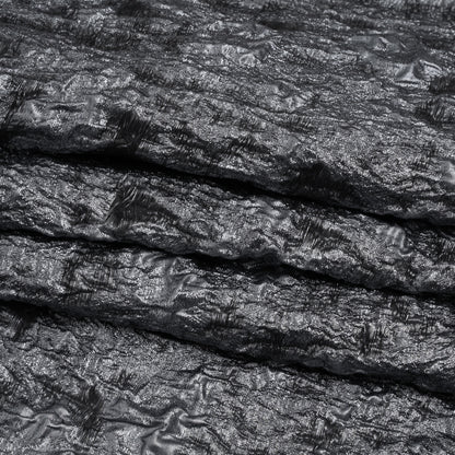 Metallic Silver and Gray Abstract Luxury Brocade