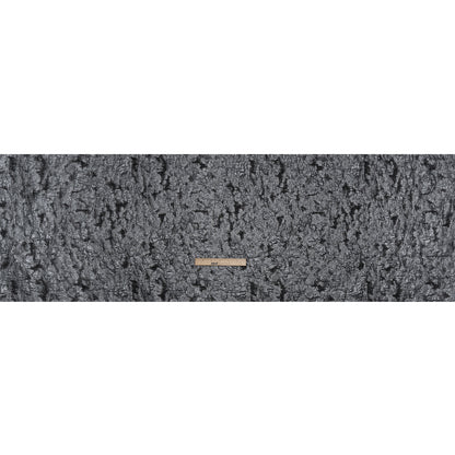 Metallic Silver and Gray Abstract Luxury Brocade