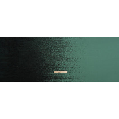 Sea Green and Metallic Black Striated Luxury Brocade