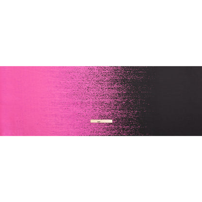 Magenta and Metallic Black Striated Luxury Brocade