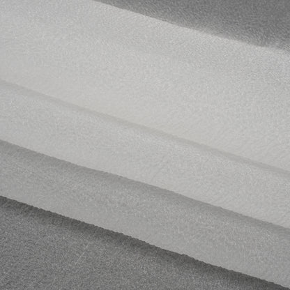 Shimmering White Bubbly Crinkled Organza Brocade