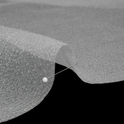 Shimmering White Bubbly Crinkled Organza Brocade