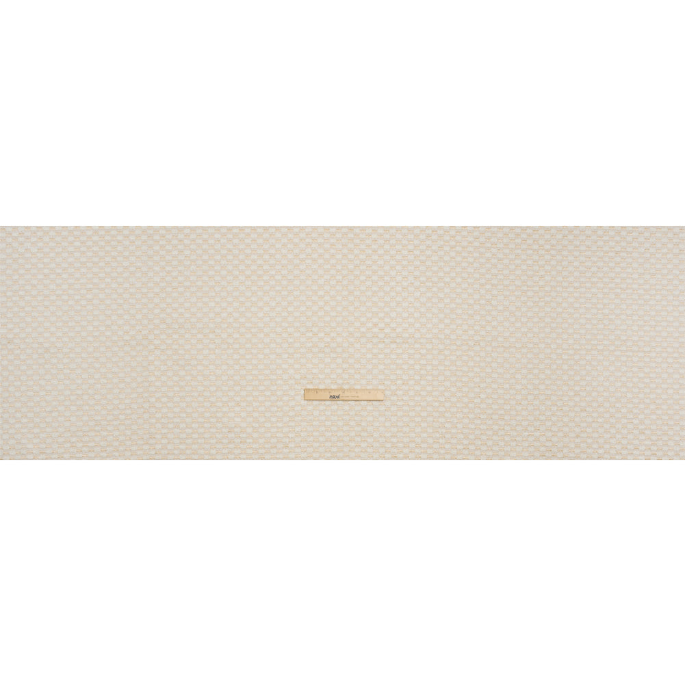 Pearl and White Luminous Checks Upholstery Boucle Full