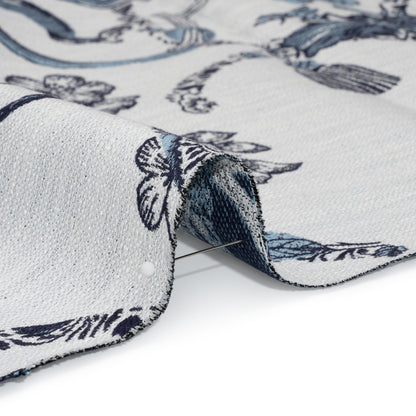 Sapphire Exotic Pets and Flowers Upholstery Jacquard Detail