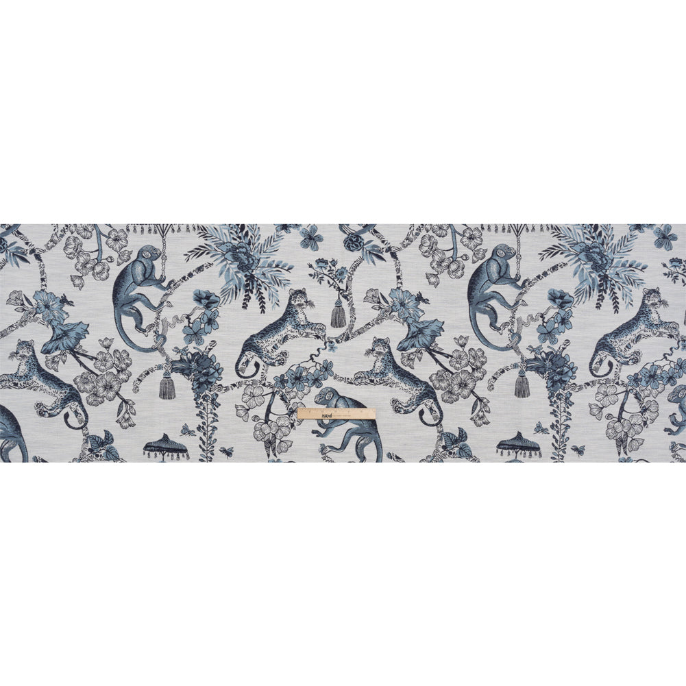 Sapphire Exotic Pets and Flowers Upholstery Jacquard Full