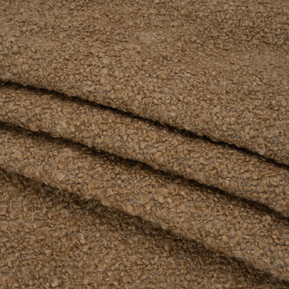 Fawn Fluffy Upholstery Boucle Folded