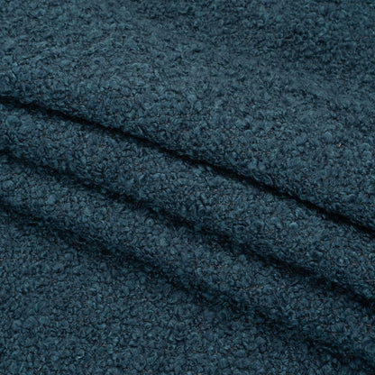 Indigo Fluffy Upholstery Boucle Folded