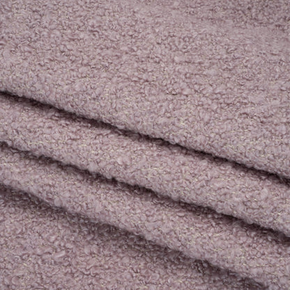 Lilac Fluffy Upholstery Boucle Folded