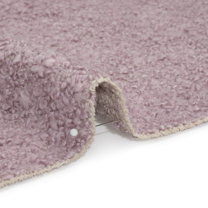 Lilac Fluffy Upholstery Boucle Detail