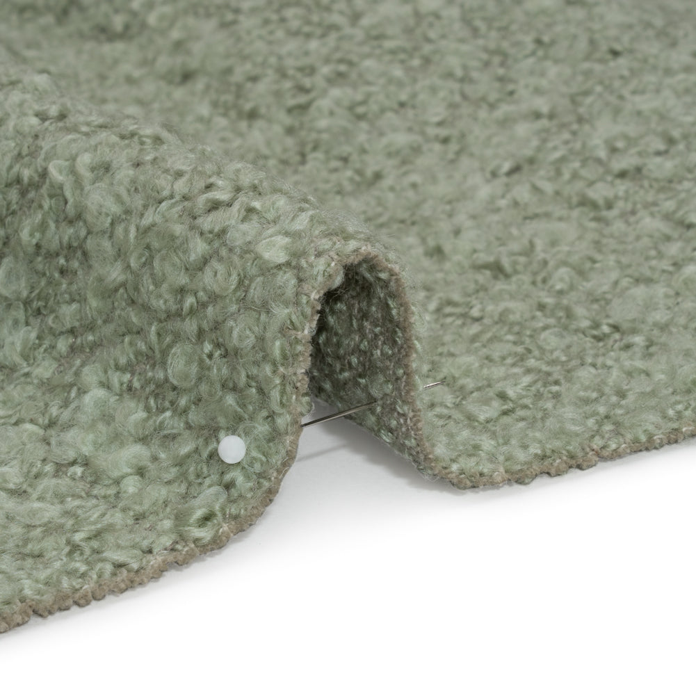 Mint Fluffy Upholstery Boucle Detail