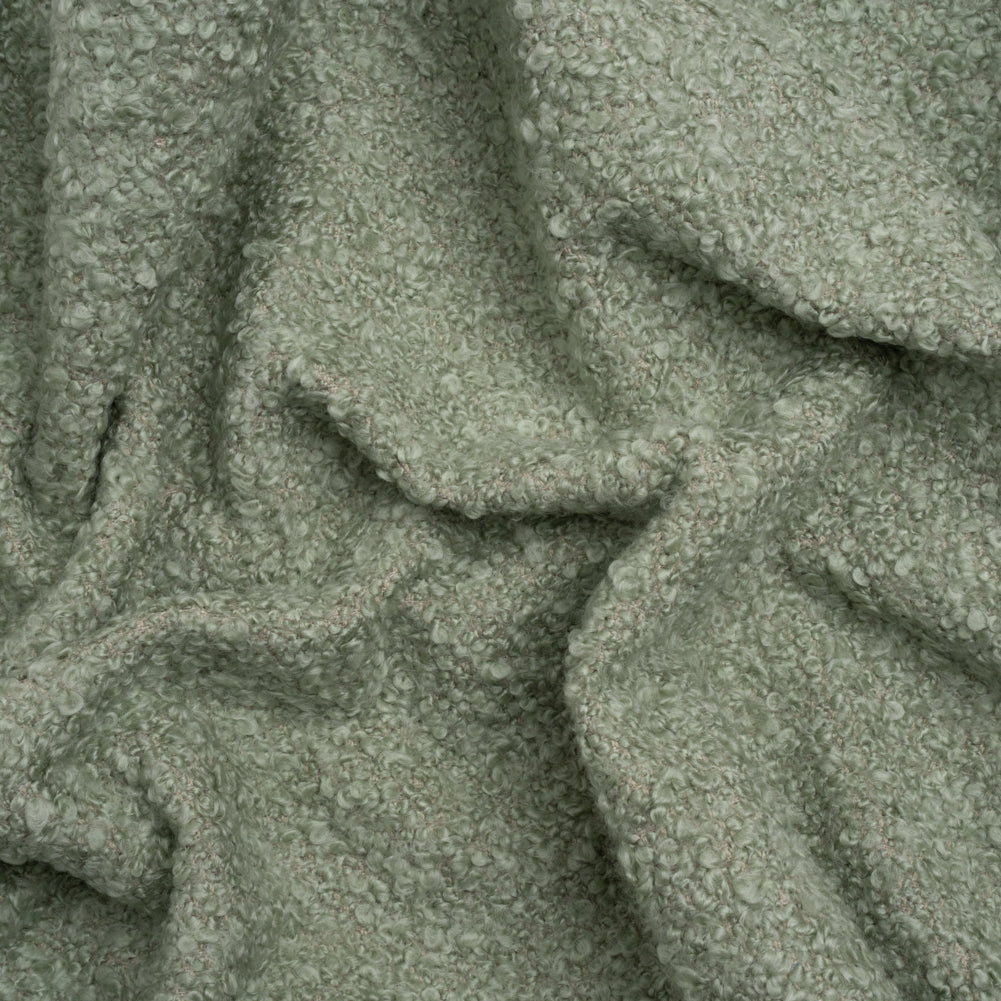 Mint Fluffy Upholstery Boucle