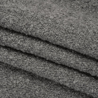 Nickel Fluffy Upholstery Boucle Folded