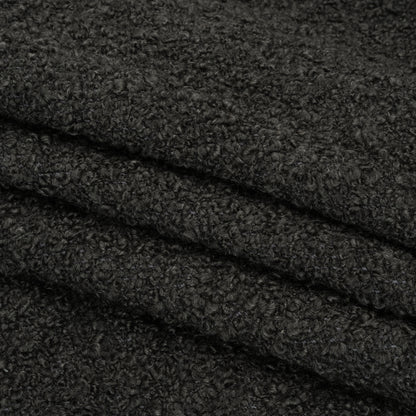 Smoke Fluffy Upholstery Boucle Folded