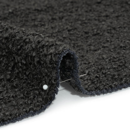 Smoke Fluffy Upholstery Boucle Detail