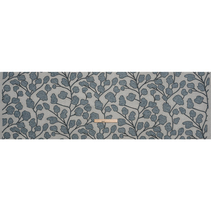 Denim Branches Corded and Embroidered Drapery Woven Full