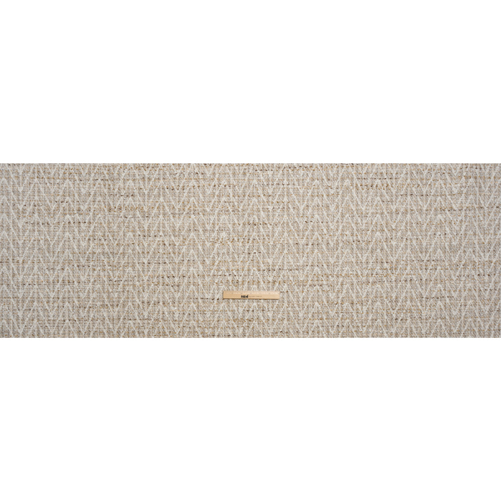 Mineral Subtle Zig Zags Boucle and Chenille Upholstery Woven Full