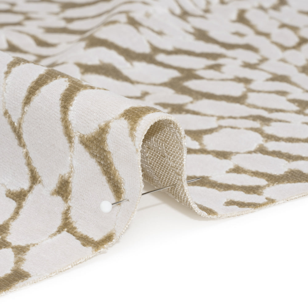 Sandstone Animal Spots Textured Chenille Jacquard Detail