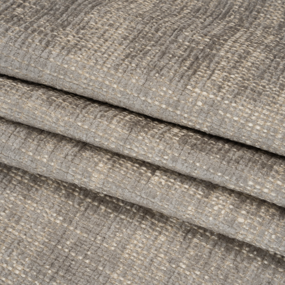 Haze Distressed Look Chenille Upholstery Woven Folded