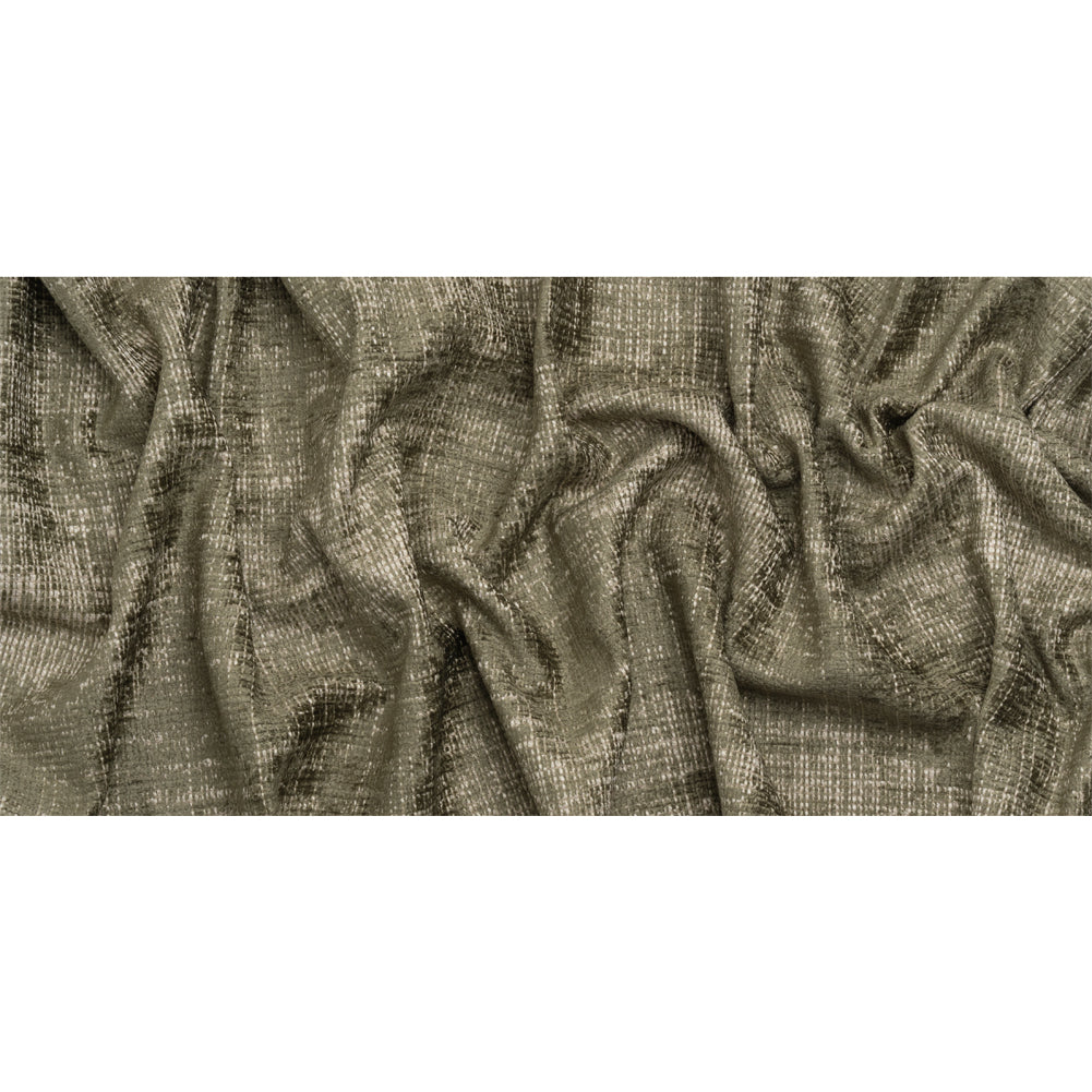 Herbaceous Distressed Look Chenille Upholstery Woven Full