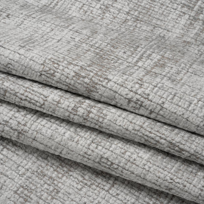 Ice Distressed Look Chenille Upholstery Woven Folded