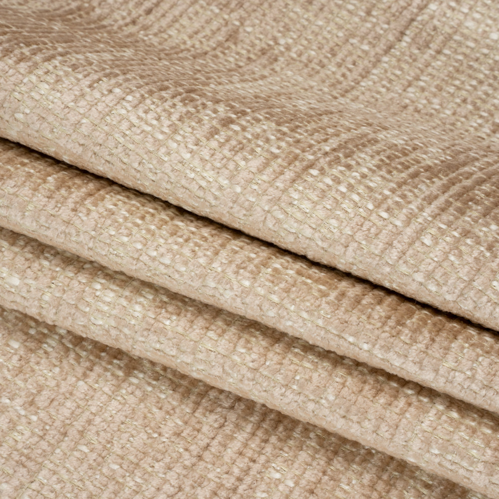 Opal Distressed Look Chenille Upholstery Woven Folded