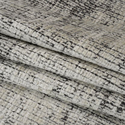 Tuxedo Distressed Look Chenille Upholstery Woven Folded