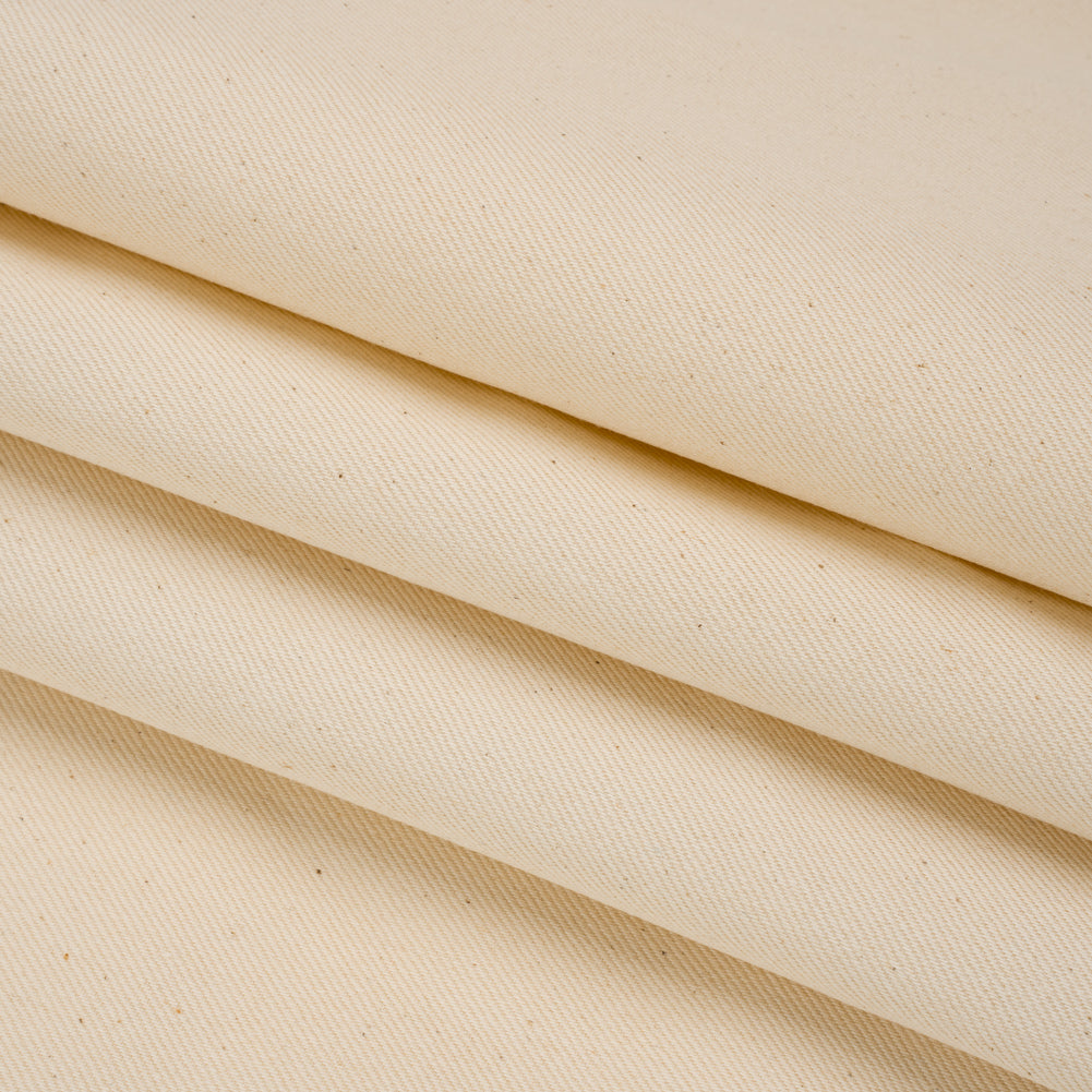 Greige Cotton and Tencel Denim - 11oz Folded