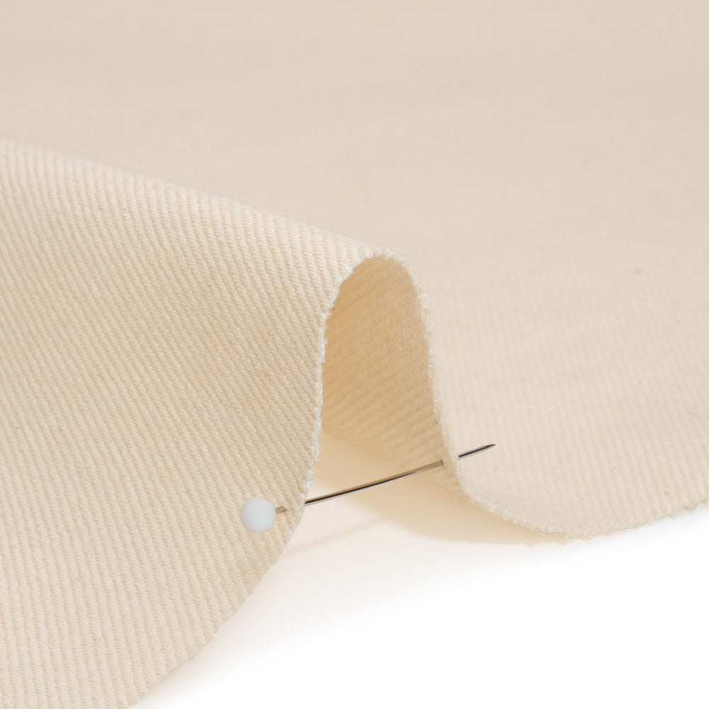 Greige Cotton and Tencel Denim - 11oz Detail