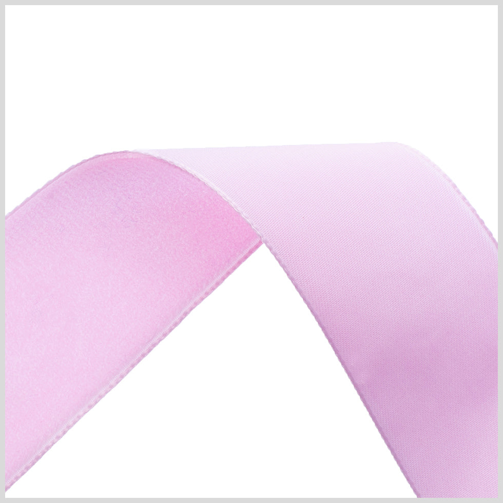 1.375" Baby Pink Nylon Velvet Ribbon Detail
