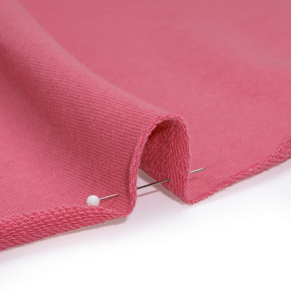 Cotton and Polyester French Terry - Rose Pink - Deadstock