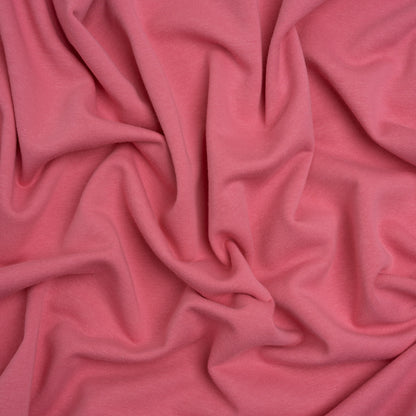 Cotton and Polyester French Terry - Rose Pink - Deadstock