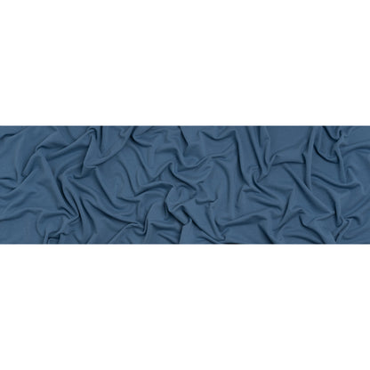 Cotton and Polyester French Terry - Ocean Blue - Deadstock