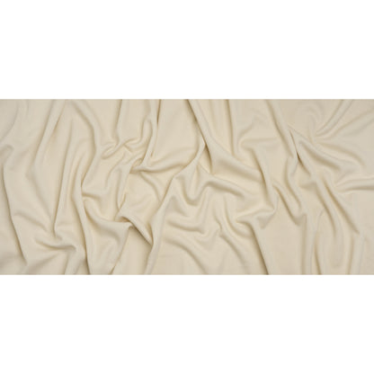 Polyester and Viscose Pique Knit - Ecru - Deadstock