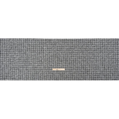 Black and White Acrylic and Polyester Boucle Tweed Full