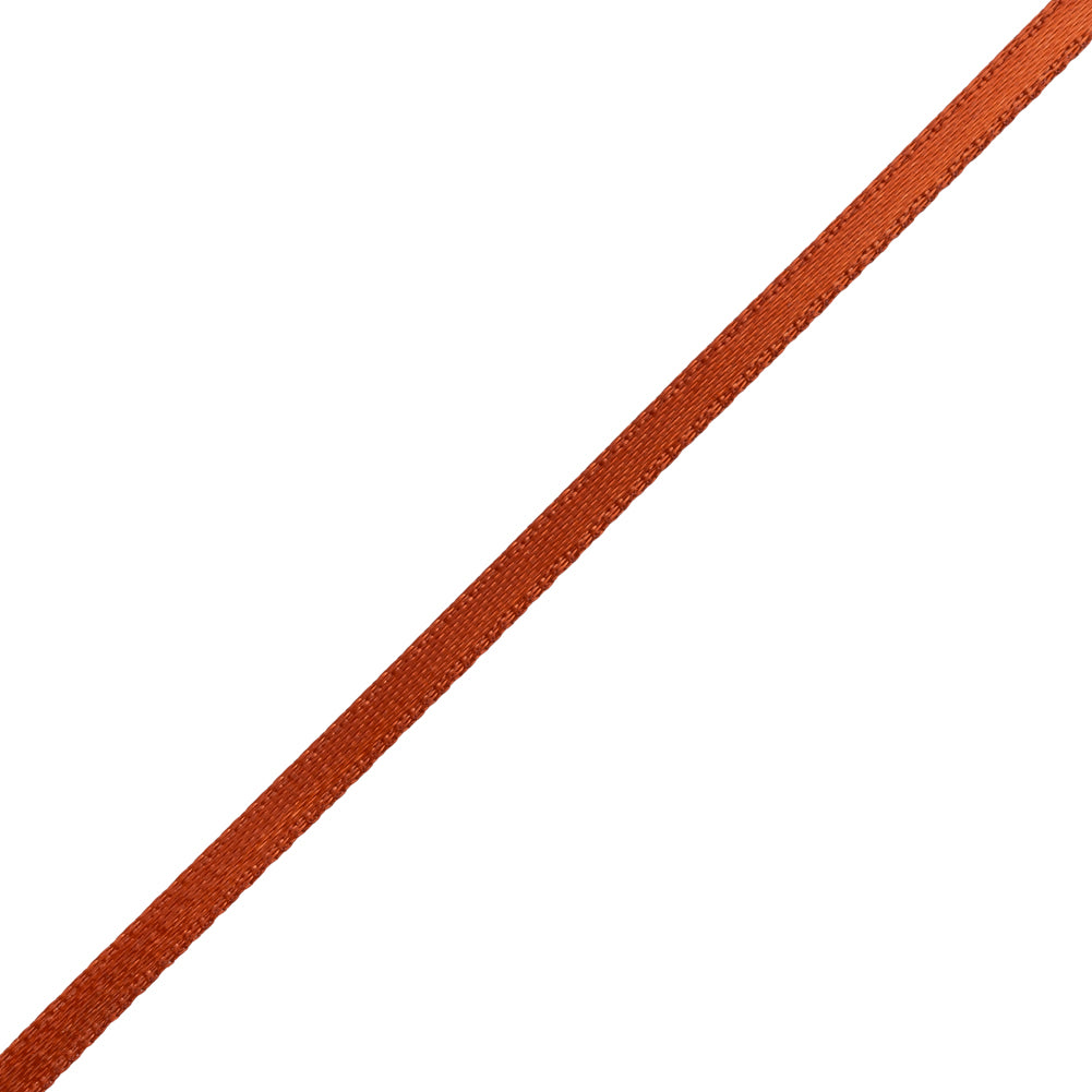 Satin Ribbon Double Faced - 0.125" - Rust