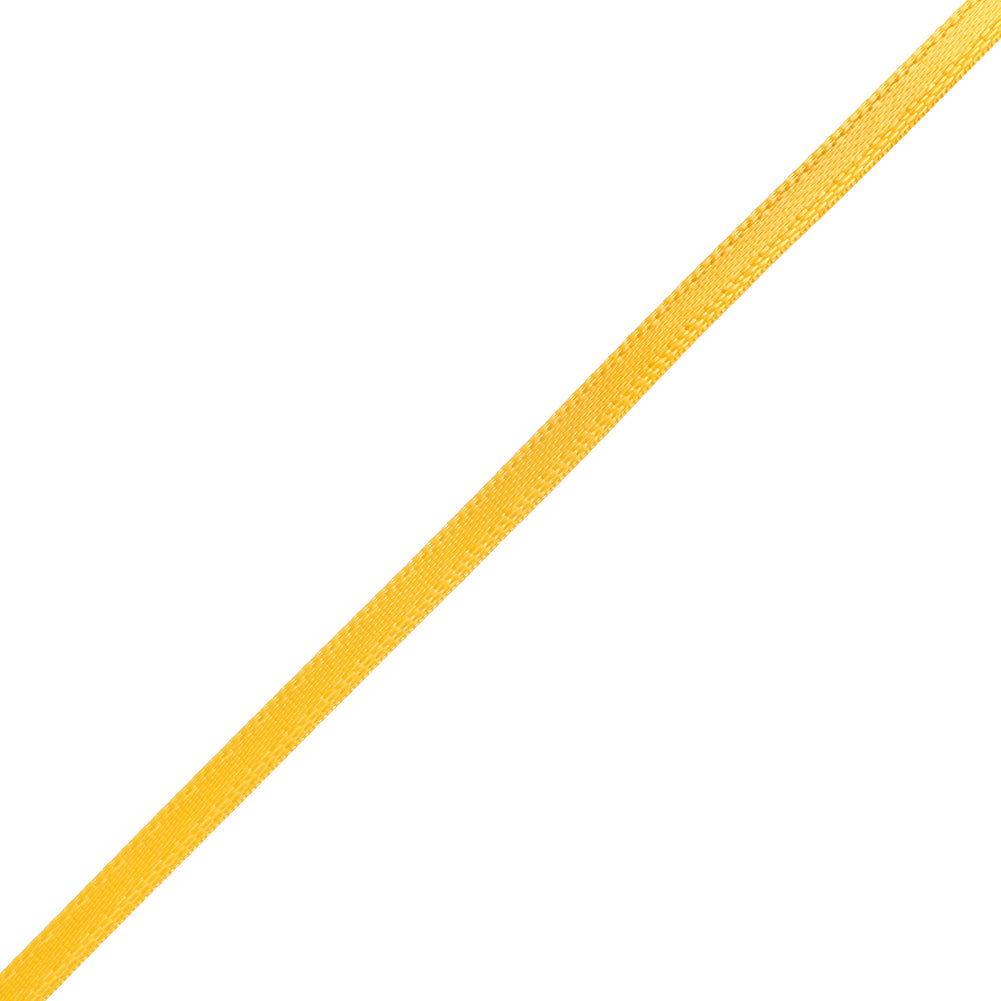 Satin Ribbon Double Faced - 0.125" - Yellow Gold
