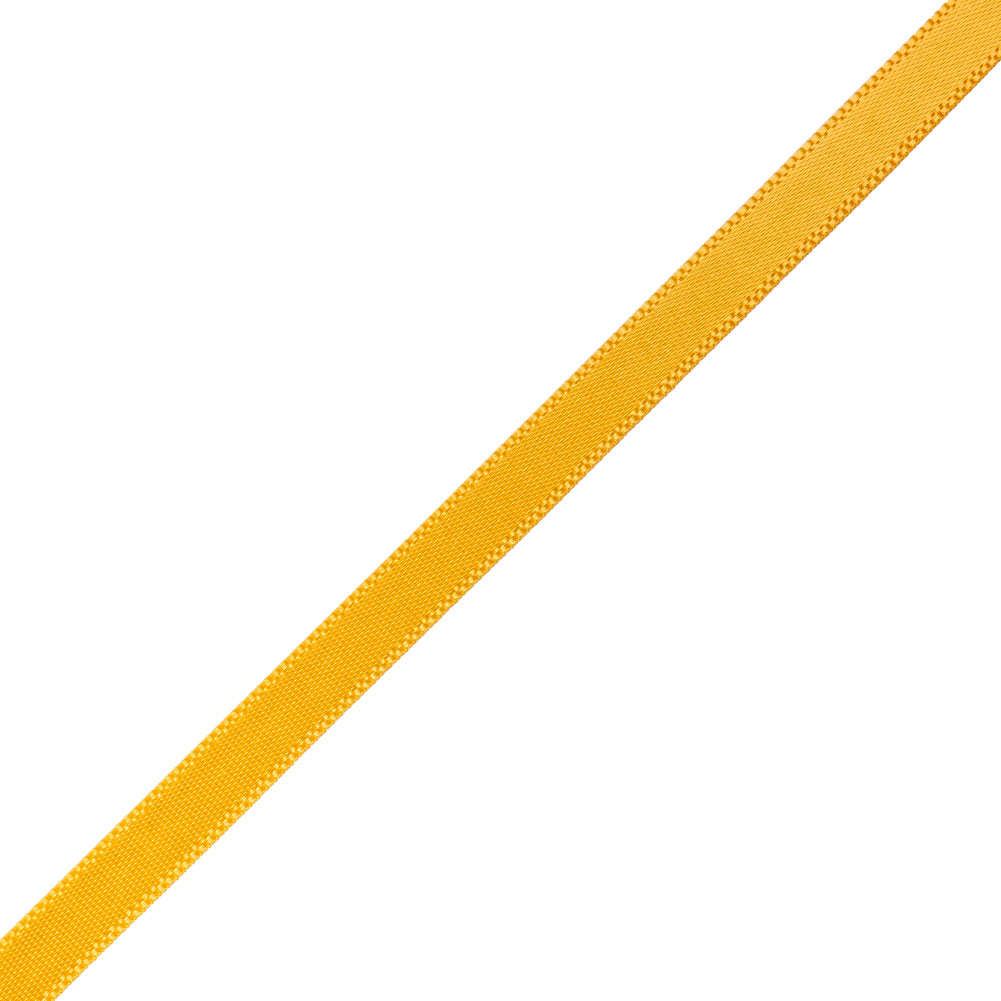 Satin Ribbon Double Faced - 0.25" - Golden Yellow